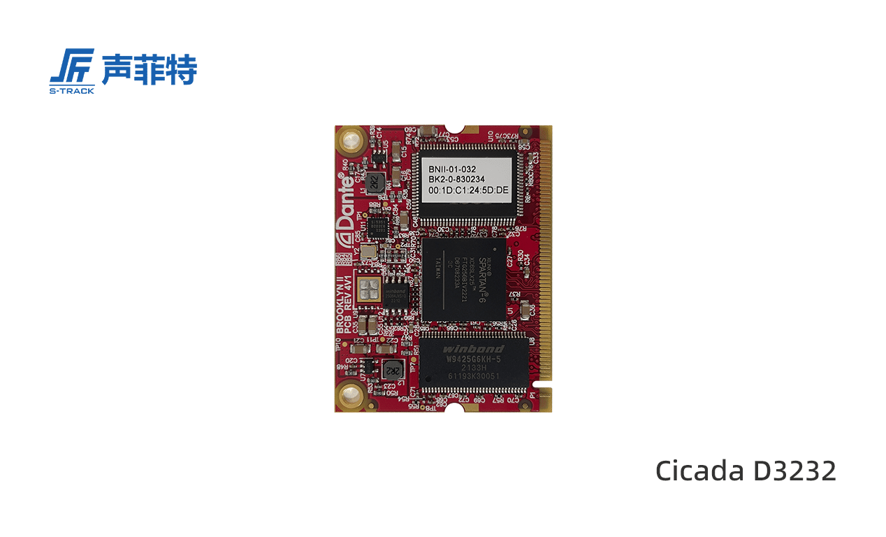 聲菲特Dante網絡接口模塊,Cicada D3232